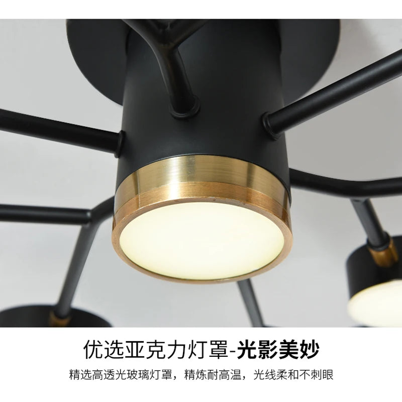 Modern minimalist LED lighting living room ceiling light bedroom ceiling lamps villa kitchen lighting home decoration factory