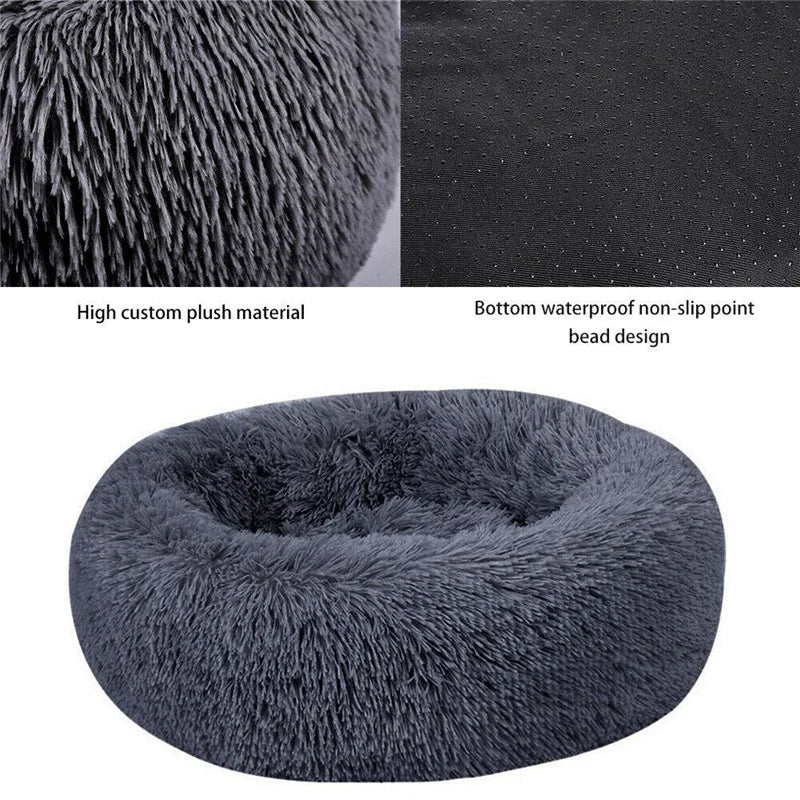 Calming Donut Cuddler Pet Bed for Small/Medium/Large Dogs and Cats