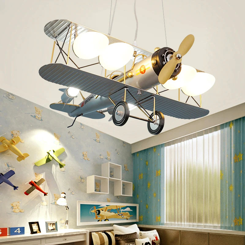 Boy kids bedroom decorative airplane dining room led ceiling lamps pendant lights indoor lighting interior lighting ceiling lamp