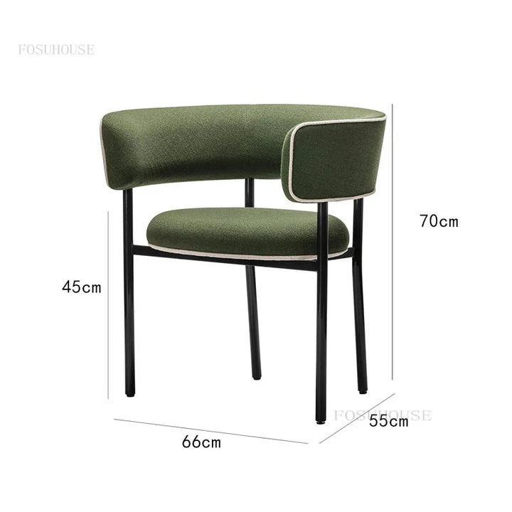 Nordic Dining Chairs Restaurant Designer Creative Advanced Leisure Chair Coffee Shop Minimalist Light Luxury Fashion Back Chair