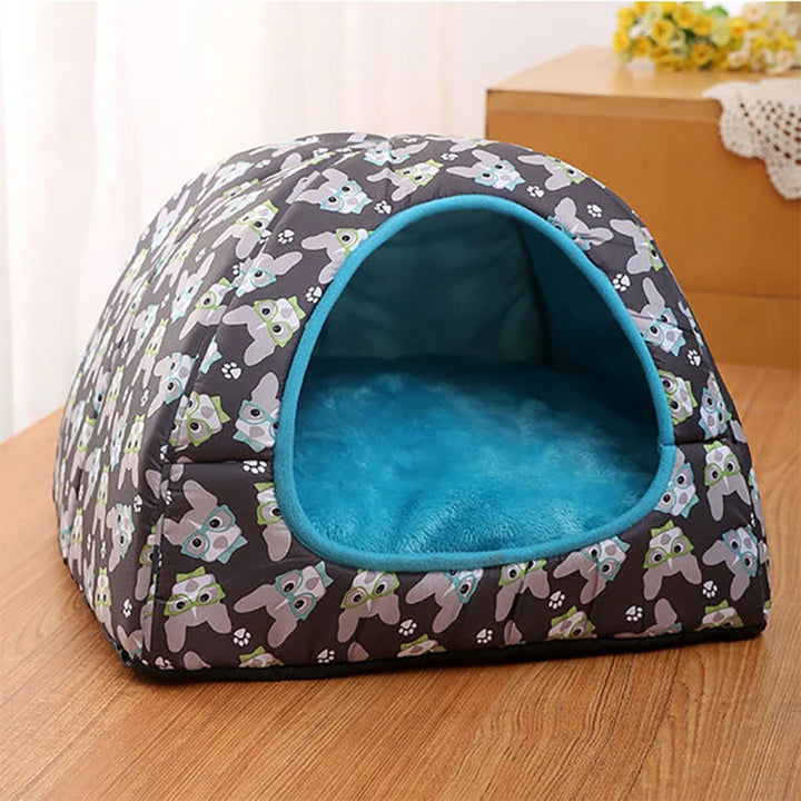 Warm Cat Bed Small Dogs Kittens House Pet Basket Cushion Cat Sleeping Pillow Mat Tent Puppy Lounger Soft Nest Cave Cats Beds