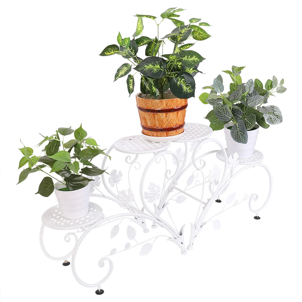 2PCS Classic Tall Plant Stand Art Flower Pot Holder Rack Planter Outdoor Indoor Patio