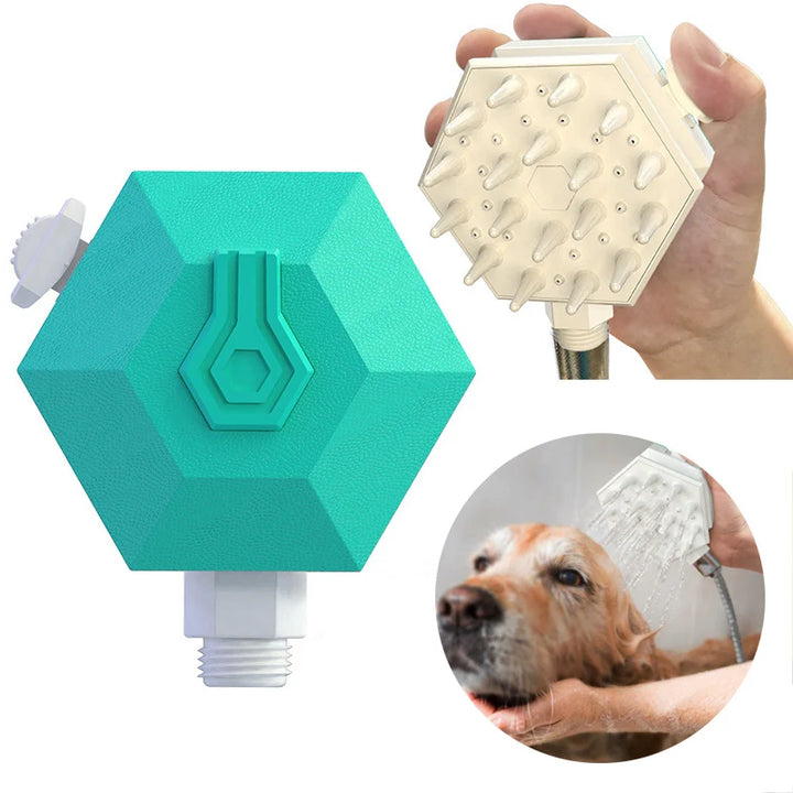 Pet Dog Bathing Sprayer Comfortable Massage Shower Tools Dog Hair Shampoo Brush Pet Grooming Cleaning Comb For Medium Large Dogs