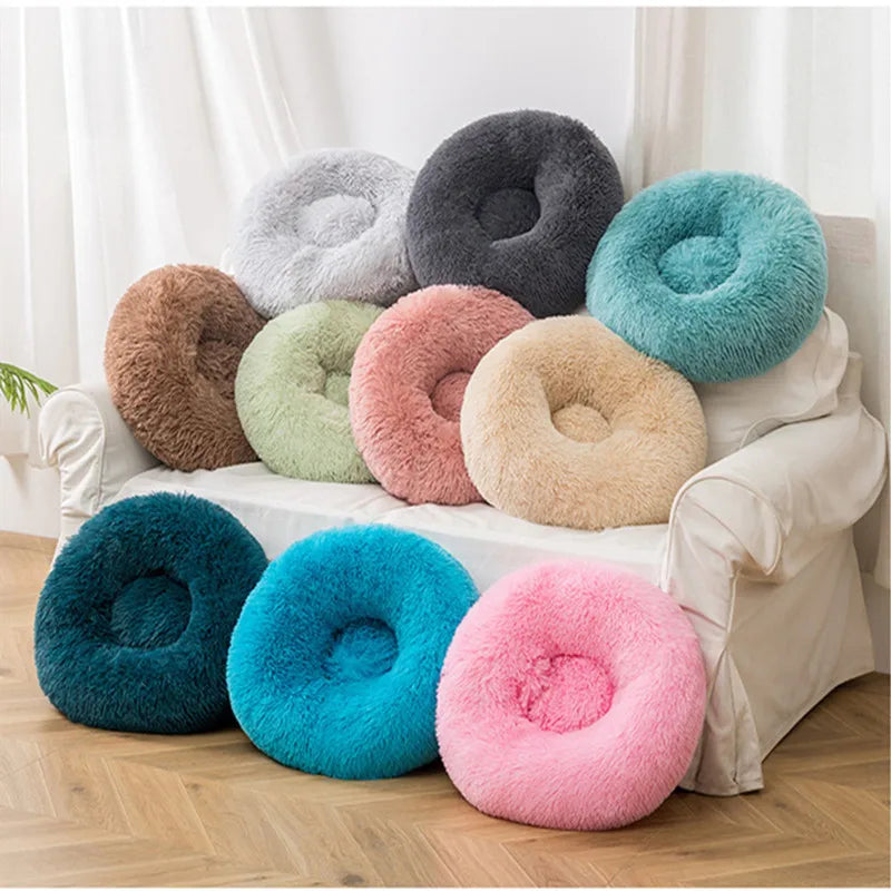 Calming Donut Cuddler Pet Bed for Small/Medium/Large Dogs and Cats