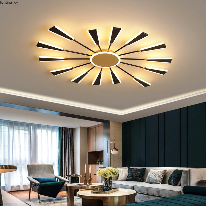 Modern Ceiling Pendant Lights Balck Gold Bar Kitchen Hanging Lamp Decor Dinning Room Led Hanglamp Fixtures Furniture