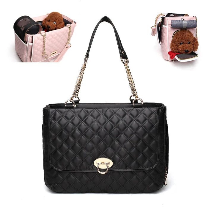 Luxury Portable Pet Puppy Travel Bags Dog Cat Carrier Bag Breathable Dog Cat Chihuahua Carrier Outgoing Pets Handbag