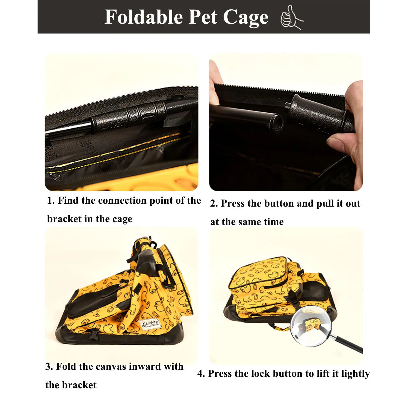 EDENPETZ Luxury Large Pet Dog Car Carrier Seat Bag Foldable Waterproof Mesh Bag Travel Carrying Cat Puppy Basket Cage