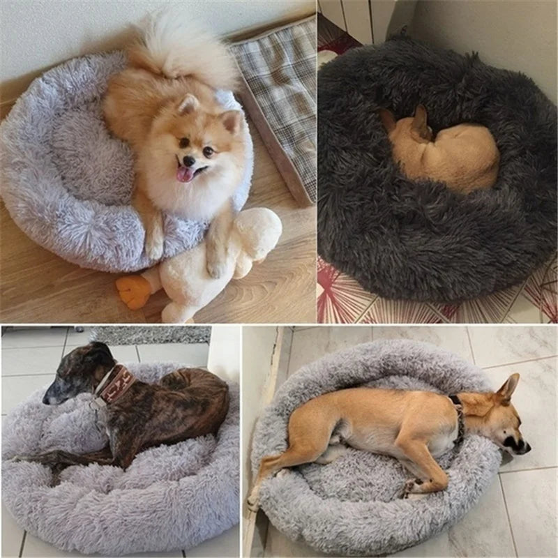 Calming Donut Cuddler Pet Bed for Small/Medium/Large Dogs and Cats