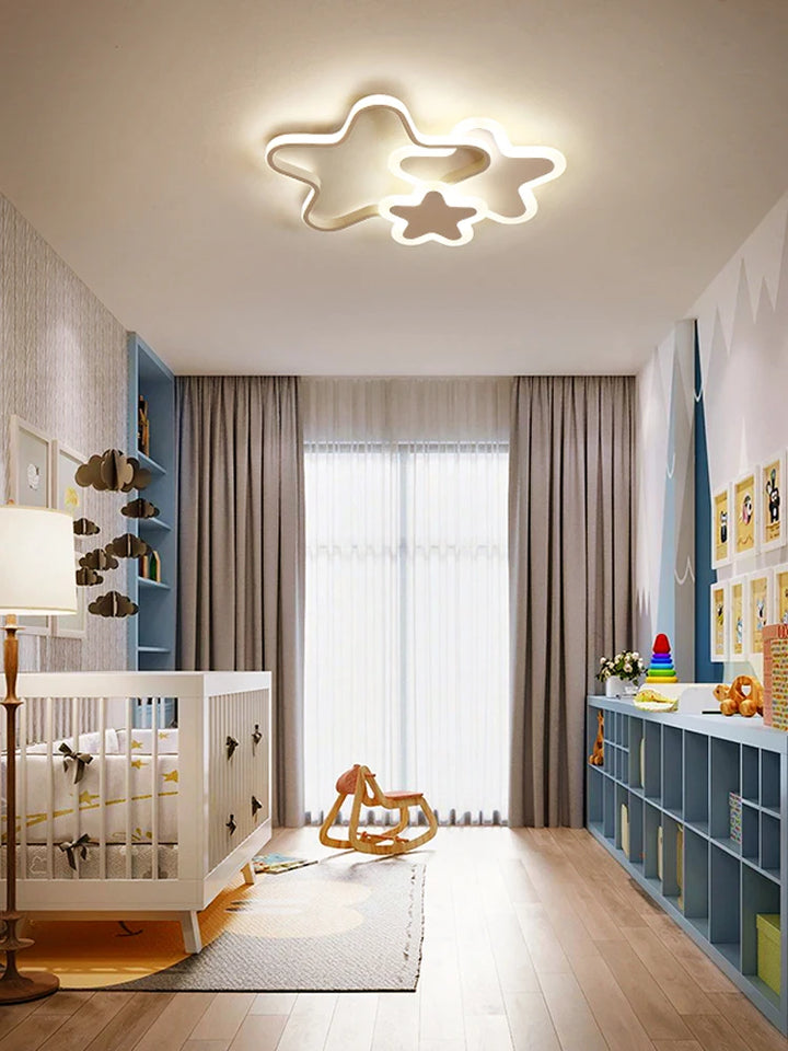 Nordic Children's Lamp Bedroom Girl Boy Cute Room Modern Warm Princess Creative Study Personality Restaurant Star Cartoon Led