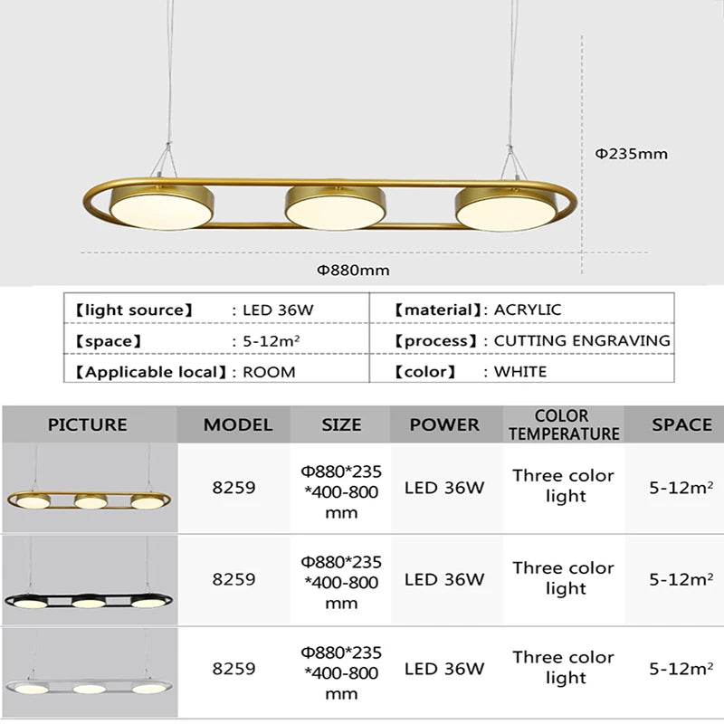 Modern living room LED chandelier  restaurant ceiling chandelier indoor ceiling lamp villa home decoration lamp lamps wholesale