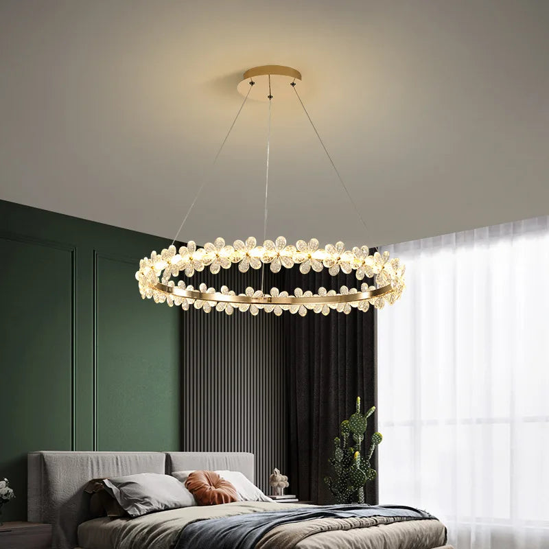 Led Chandelier Lighting Creative Bird Decor Modern Crystal Ceiling Chandeliers For Living Room Bedroom Kitchen lamparas techo