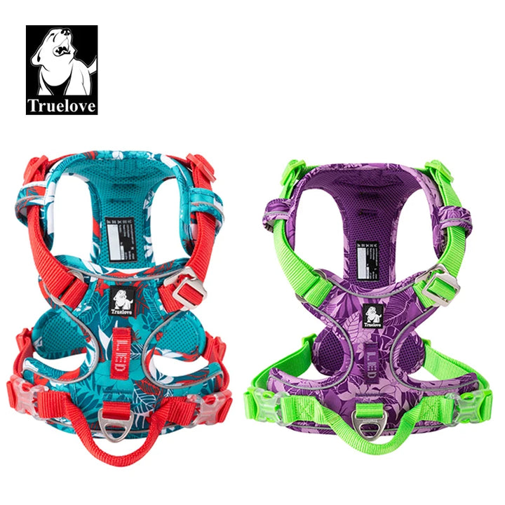 Truelove Pet Dog Harness Camouflage Reflective Nylon Dog Harness Special Edition Easy to Adjust  TLH5653