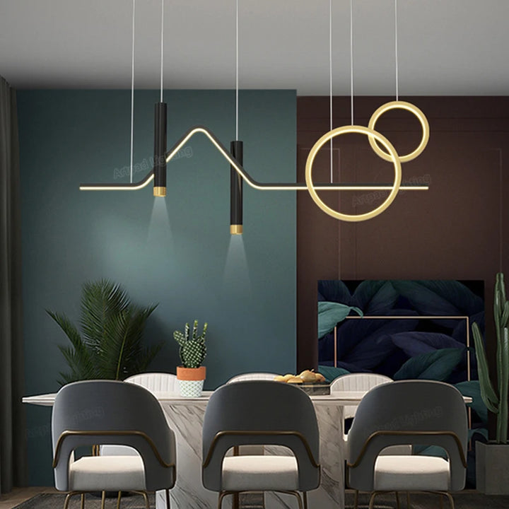 Minimalist Pendant Lights Modern Table Bar Long Strip Spotlight Luxury Light Kitchen Dining Room Ceiling Pendant Lighting