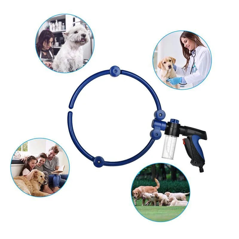 New 360° Pet Dog Bathing Tool Summer Foldable Portable Massager Shower Tool Cleaning Bathing Sprayer Dogs Brush Pet Supplies