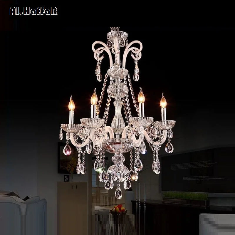 Long Chandelier Modern Crystal For Living Room Bedroom indoor lamp K9 Lamp lustre de teto ceiling chandeliers LED lights