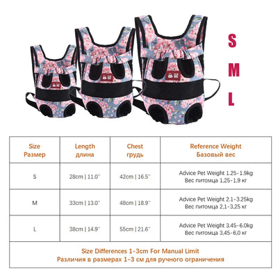 Luxury Pet Backpack Carrier Cute Small Medium Animal Dog Cat Outdoor Travel Transport Carrying Shoulder Front Back Bag Product