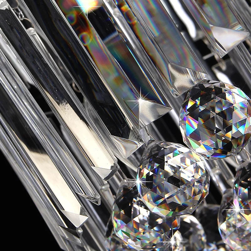 Round Crystal Ceiling Light For Living Room Remote Controlled luminaria Home Decoration Bedroom Lamp Lighting Fixture