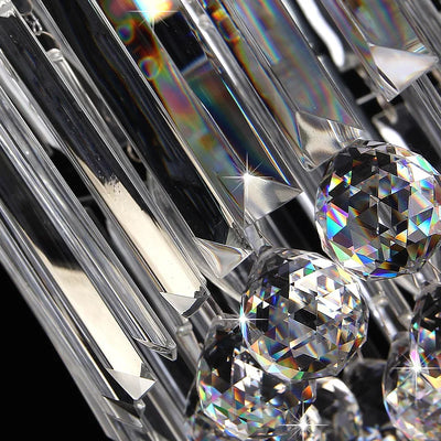 Round Crystal Ceiling Light For Living Room Remote Controlled luminaria Home Decoration Bedroom Lamp Lighting Fixture
