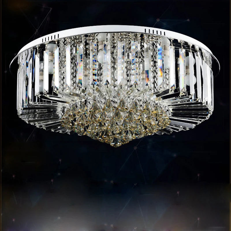 Luxury Crystal LED ceiling light Decorative Surface Mountedlighting fixture for Bedroom living room luminaria teto cristal