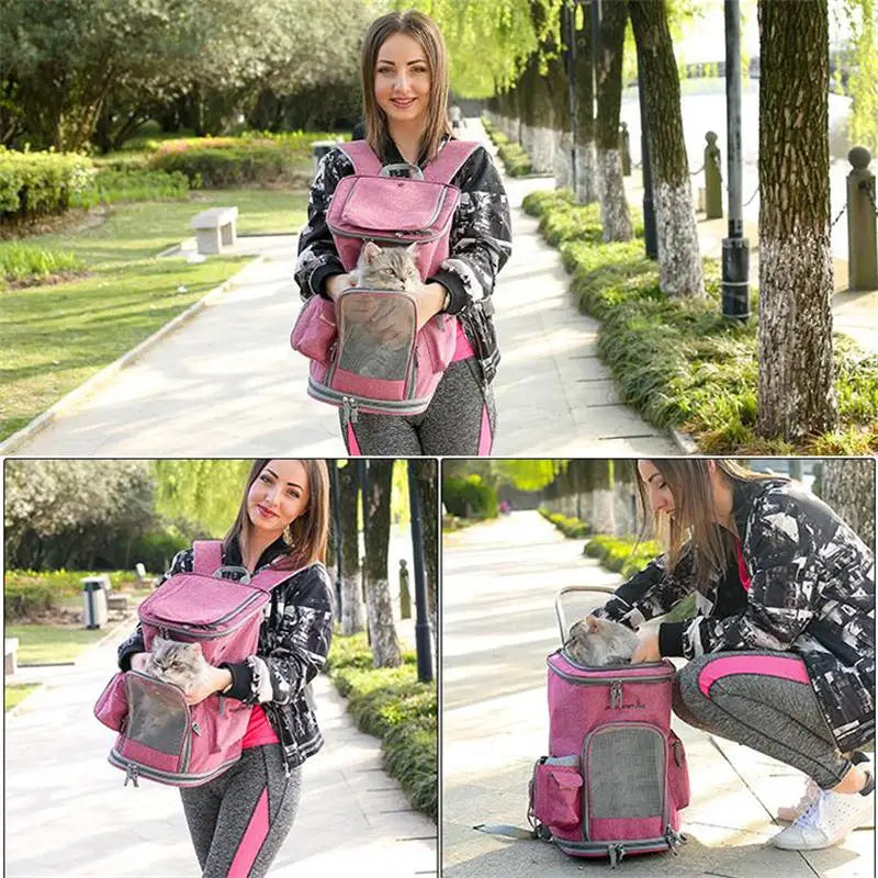 Luxury 900D Oxford Pet Carrier Backpack For Dog Portable Travel Cats Animal Handbag Outdoor Shoulder Bags Yorkie