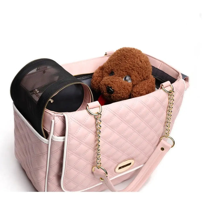 Luxury Portable Pet Puppy Travel Bags Dog Cat Carrier Bag Breathable Dog Cat Chihuahua Carrier Outgoing Pets Handbag