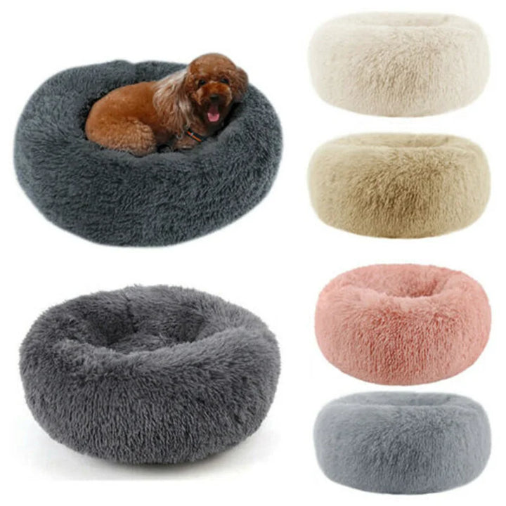 Calming Donut Cuddler Pet Bed for Small/Medium/Large Dogs and Cats