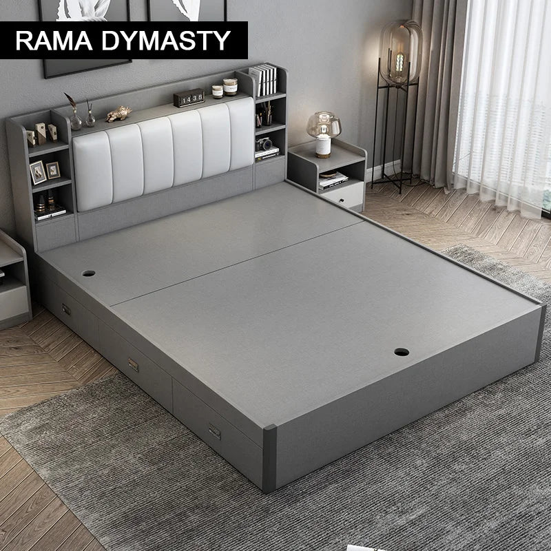 Modern bedroom furniture storage bed 1.5/1.8M plate bed