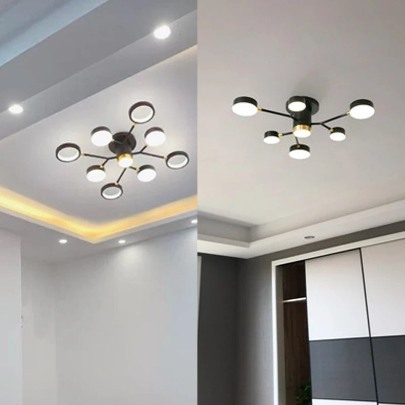 Modern minimalist LED lighting living room ceiling light bedroom ceiling lamps villa kitchen lighting home decoration factory