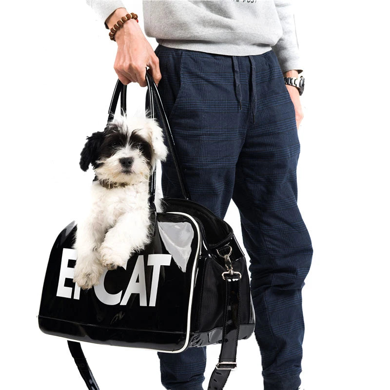 Large Pet Cat Dog Carrier Luxury Bag With 8kg Capacity, Car Seat Outdoor Hiking Travel Fashion Carrying Bag