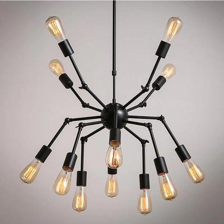 Loft Industrial Adjustable Spider Pendant Light Bedroom Decor Retro Creative Personality Nordic Iron Satellite Lamps Living Room