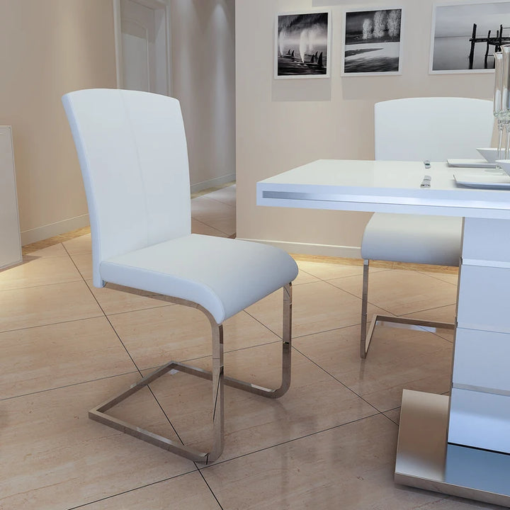 Office Restaurant Metal Dining Chairs Living Room Modern Kitchen Ergonomic Dining Chairs White Cadeira Home Furniture MR50DC