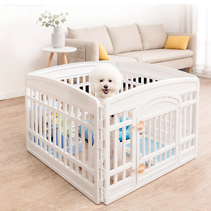 Dog Fence CI606 Alice Pet Dog Cage Dog Fence Teddy Bichon Bullfight Indoor Fence Easy to Assemble Ladies Can Also Assemble