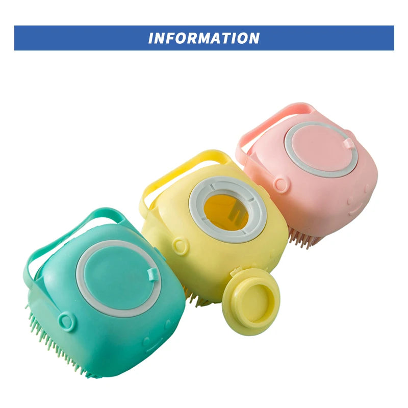 Pet Accessories For Dogs Shampoo Massager Brush Bathroom Puppy Cat Massage Comb Grooming Shower Brush For Bathing Soft Brushes