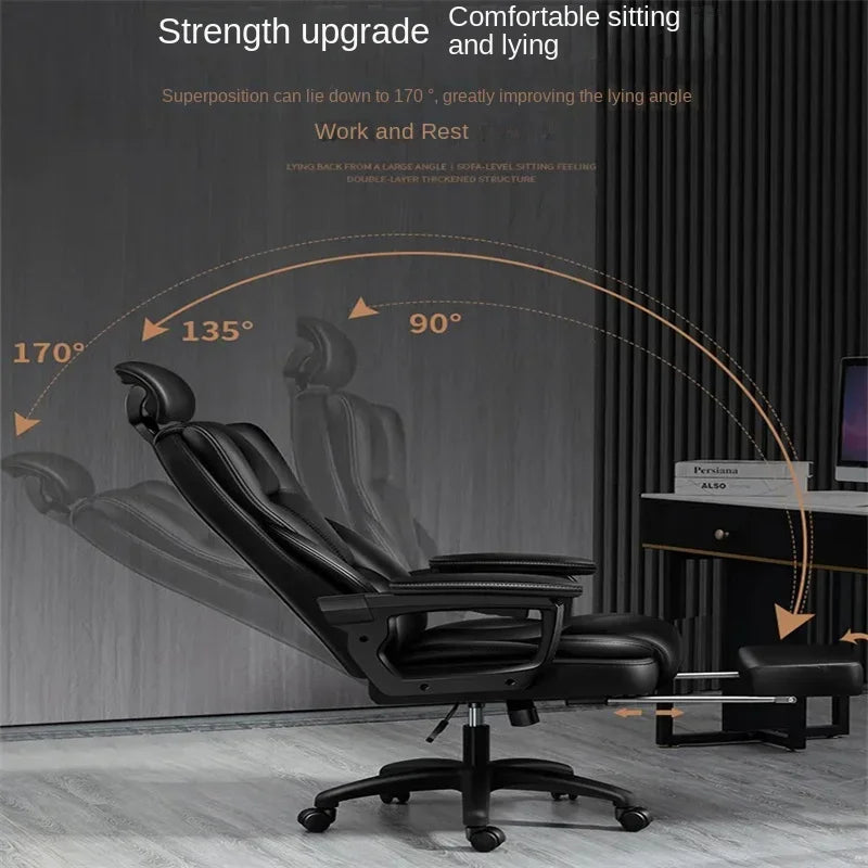 High-back Computer Gaming Chair, Soft and Comfortable Recliner Chair for Office and Home Use