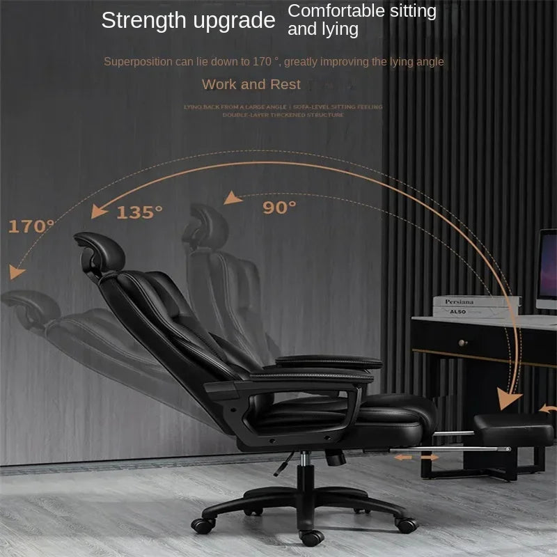 High-back Computer Gaming Chair, Soft and Comfortable Recliner Chair for Office and Home Use