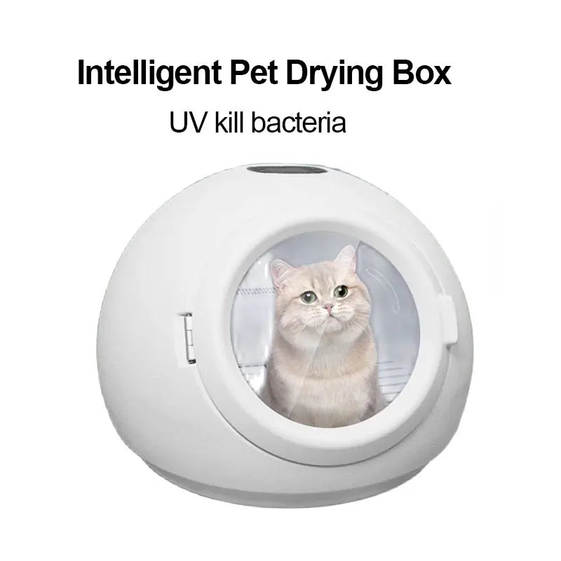 Round Intelligent Pet Drying Box Home Pet Cat Drying Fully Automatic Dog Shower Hair Blow Dryer  Disinfection Multifunctional