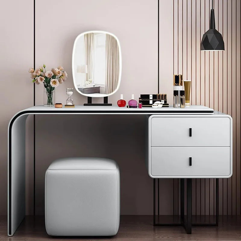 Luxury Nordic Dressing Table Modern European Home Makeup Dressing Table Girls Bedroom Classic Coiffeuse De Chambre Furniture