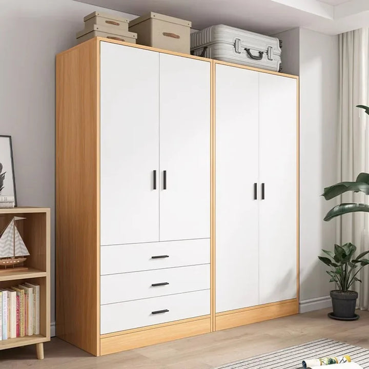 Space Saving Wardrobe Storage Drawer White Clothes Organizer Wardrobe Bedroom Wooden Guarda Roupa Portatil Home Furniture