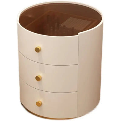 3-tier Dresser Sofa Bedside Table Bathroom Salon Wooden Luxury Round Nightstands Drawer Interior Arredamento Design Furniture