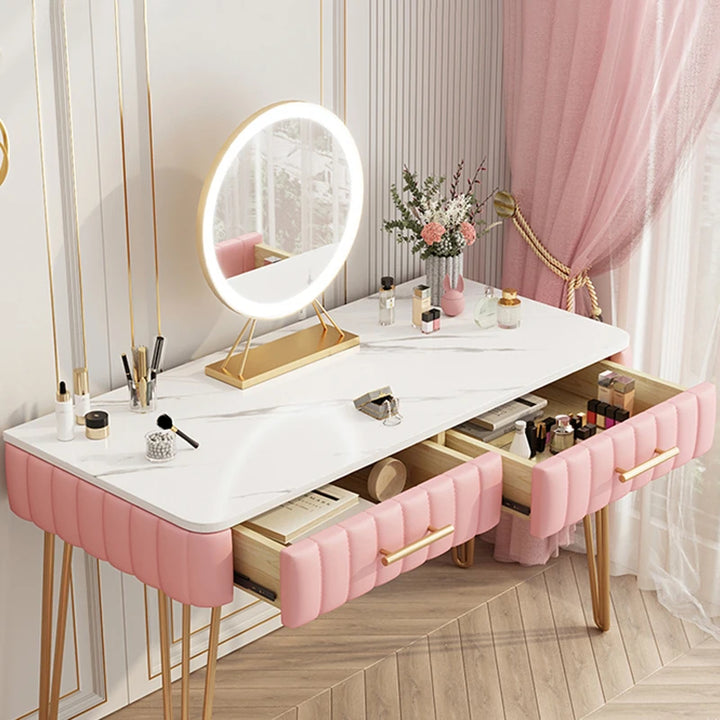 Vanity Women's Dressing Table Makeup Mini Brief Dressing Table Nordic Style Interior Coiffeuse De Chambre Maquillage Furniture