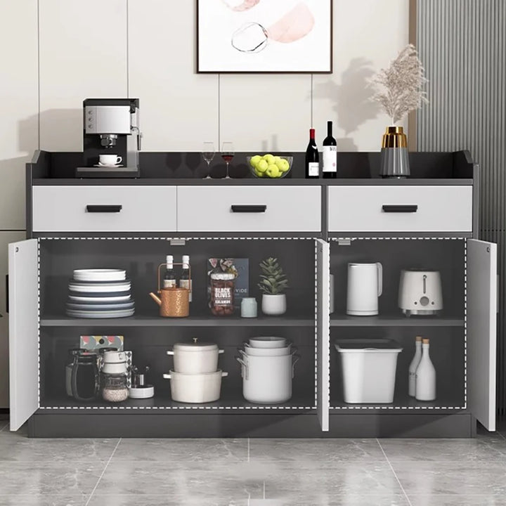 Minimalist Storage Cabinet Grey Handles Simple Living Room Cabinets Multipurpose Aesthetic Szafki Do Salonu Nordic Furniture