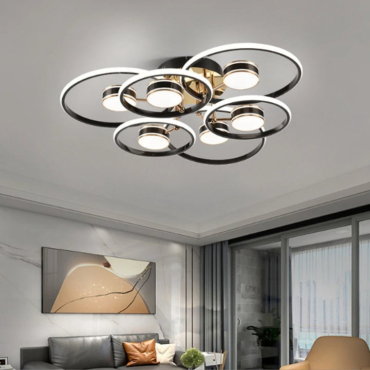 Modern Living Dining Room Ceiling Lights  Originality Intelligent LED Bedroom Pendant Light  Luxury Indoors Decorative Lamps