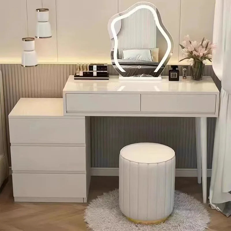 Bedroom Mirror Dressing Table Makeup Make Up Coffee Mobile Vanity Chair Desk Storage Tocador Para Dormitorio Room Furniture