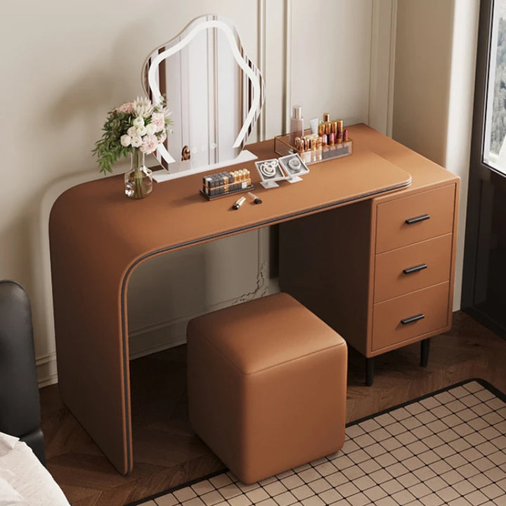 Luxury Wooden Vanity Dresser Drawer Modern Makeup Mirrors Dressing Table Princess Women Coiffeuse De Chambre Bedroom Furniture