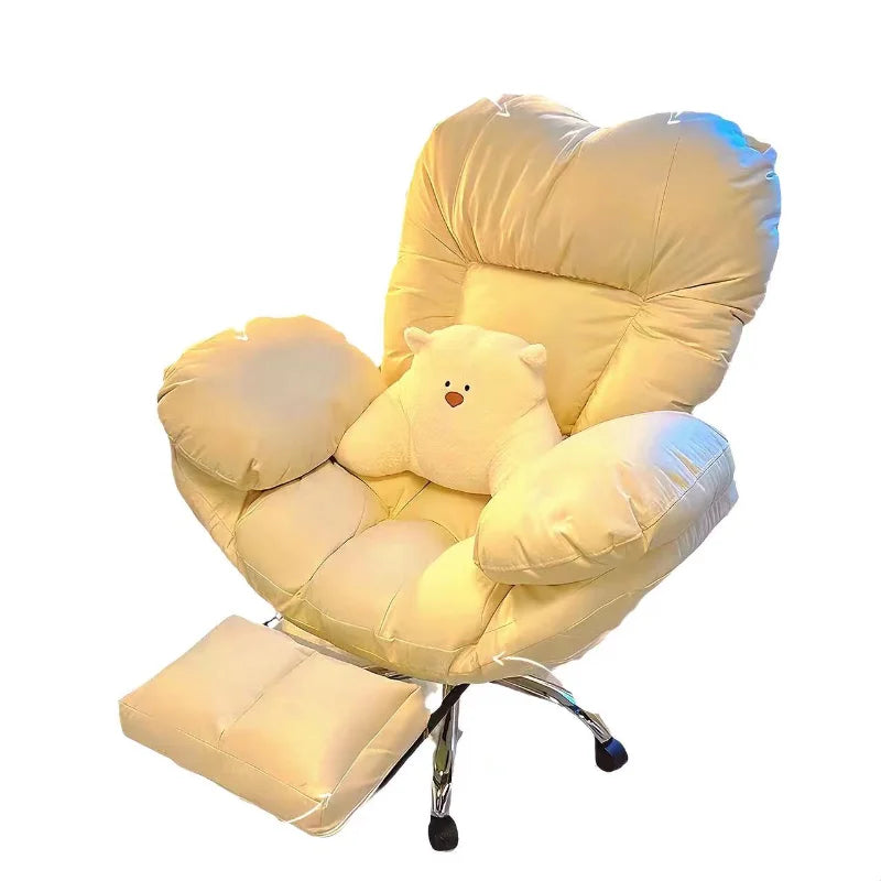 Upgraded Thickened and Enlarged Lazy Computer Sofa Chair, Comfortable and Reclining Desk Chair for Home Use, Office Chair