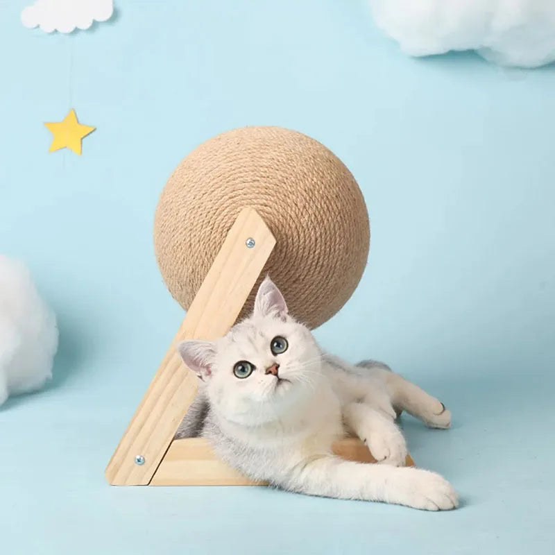 Wear-Resistant Cat Scratching Ball Grinding Paws Toy Kitten Sisal Ball Pet Furniture Supplies Products Accessories