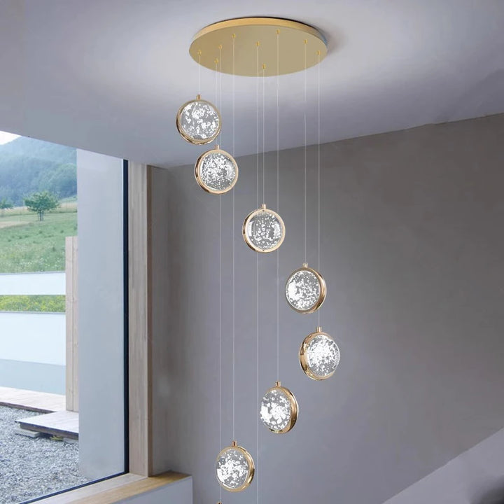 Modern Stair chandelier Nordic light luxury simple Ceiling lamps hanging light led chandeliers for the living room indoor light