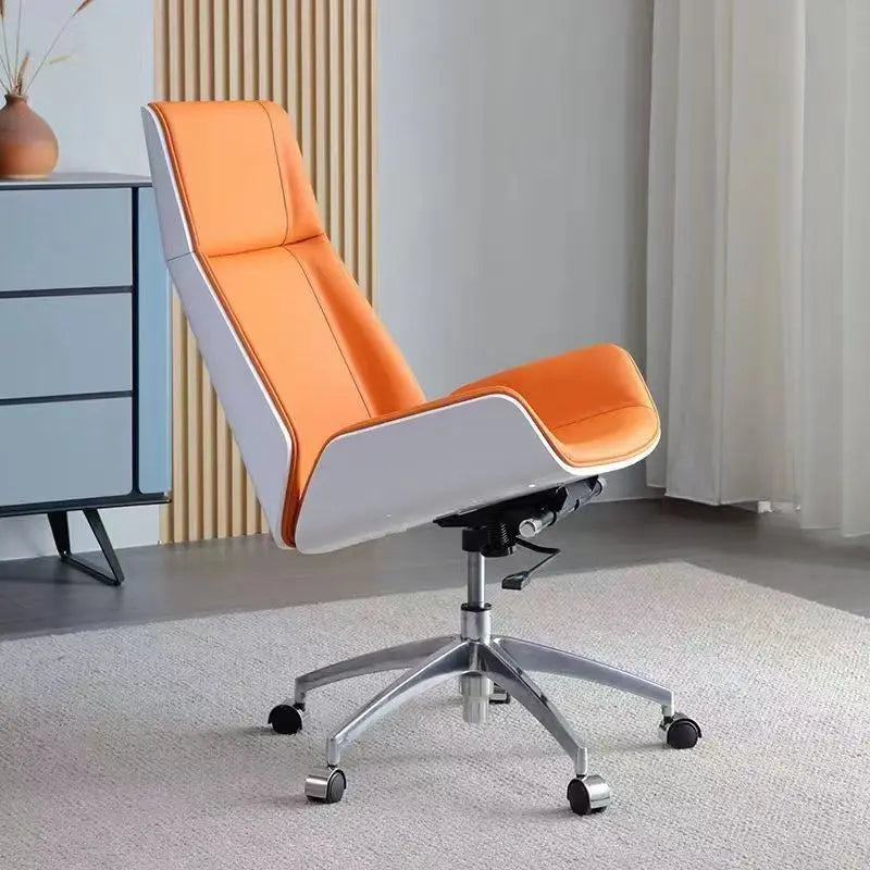 Handle Leisure Office Chair Design High Fashion Back Support Comfort Ergonomic Modern Chairs Fabric Mobili Swivel Furniture