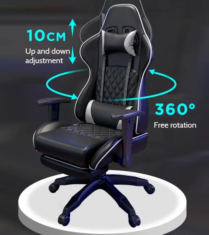 의자 Home Comfort Sedentary Gamer Chair,Office PVC Leather Chair,Leisure Lazy Sofa Chair,Can Lie E-Sports Computer Gaming Chair