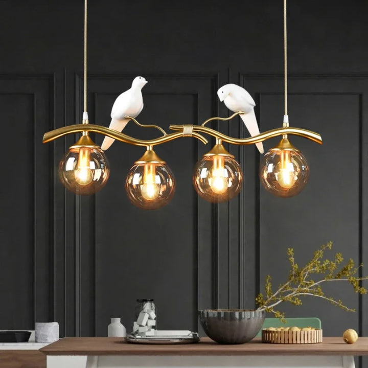 Luxury Simple Modern Birds Pendant Lighting Dining Room Ceiling Chandelier Decoration Indoor Hanging Lamps for Living Room